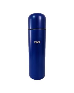 Garrafa Térmica Aço Inox 750ml Azul com Tampa Copo Yins - ys25052