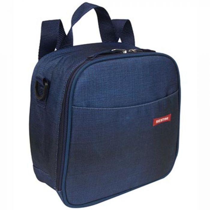 Lancheira Térmica Trabalho Escolar Bolsa Infantil Fitness Cor Azul Jeans